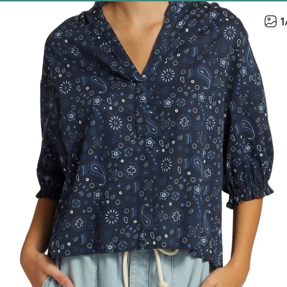 Perfect like new Xirena Cam paisley top large - Picture 1 of 10